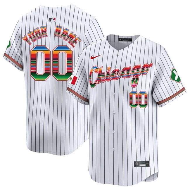 Men's Chicago White Sox Customized White Mexico Vapor Premier Limited Stitched Baseball Jersey Men's Chicago White Sox Customized White Mexico Vapor Premier Limited Stitched Baseball Jersey